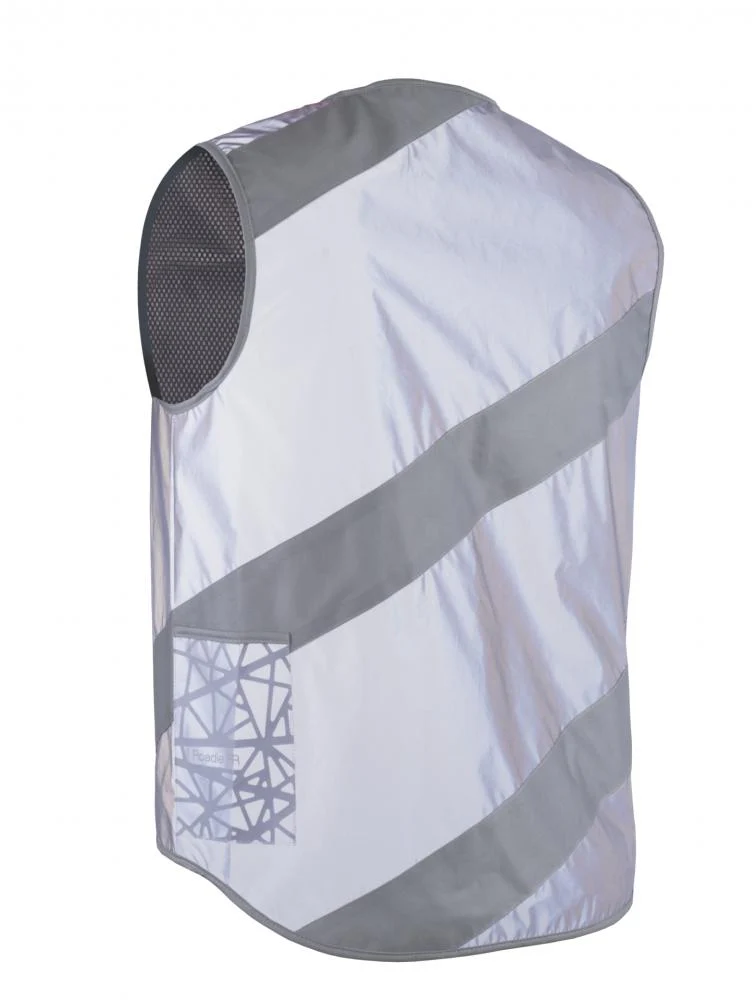 Wowow Sicherheitsweste Roadie Jacket Full Reflective, Größe L, grau  Hochreflektierende Jacke für optimale Sichtbarkeit bei Dunkelheit, wasserabweisend - Image 3